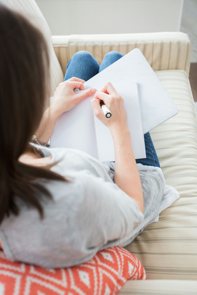 woman writing